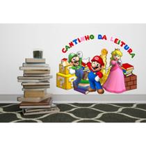 Adesivo de Parede Cantinho da Leitura - Mario Bros