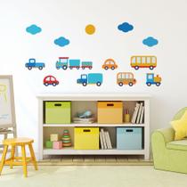 Adesivo de Parede Carrinhos Baby Infantil Cobre 1m²