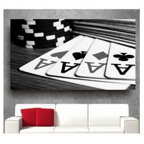 Adesivo De Parede Carta Baralho Poker Sala De Jogos 2x1m S66