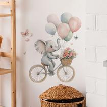 Adesivo de parede Cartoon Elephant Decalque removível em PVC 40x60cm Adesivo de parede Cartoon Elephant Decalque removível em PVC 40x60cm