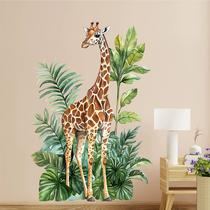Adesivo de parede Cartoon Giraffe, PVC, decalque removível 62x91cm Adesivo de parede Cartoon Giraffe, PVC, decalque removível 62x91cm