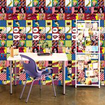 Adesivo de Parede Casual Pop Art 310x58cm Adesivo de Parede Casual Pop Art 310x58cm