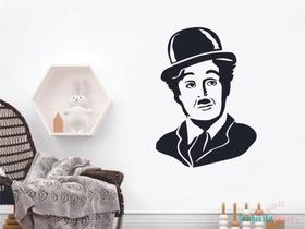 adesivo de parede charles chaplin quarto sala filme cinema adesivo de parede charles chaplin quarto sala filme cinema