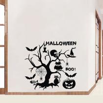 Adesivo de parede com decoração de Halloween - DIY Skull Pumpkin Black