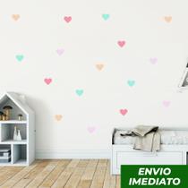 Adesivo de Parede Coração 6cm 160 Und Fofinho Decoração Adesivo de Parede Coração 6cm 160 Und Fofinho Decoração