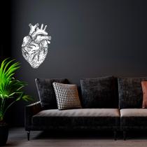 Adesivo De Parede Coração Humano Silhueta Decoração Industrial
