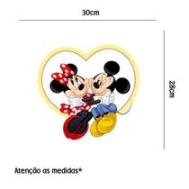 Adesivo De Parede Coração Mickey E Minnie