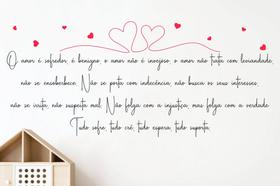 Adesivo de Parede Coríntios 13 o Amor Tudo Suporta Adesivo de Parede Coríntios 13 o Amor Tudo Suporta