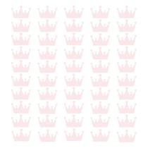 Adesivo de Parede Coroa Rosa Bebê 50un Adesivo de Parede Coroa Rosa Bebê 50un