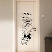 Adesivo de parede Crayon Shin-chan empilhado para decoração de quarto infantil