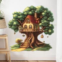 Adesivo de parede Creative Treehouse removível 40x60cm PVC