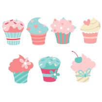 Adesivo de Parede Cupcake