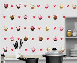 Adesivo De Parede Cupcakes Miniaturas - Cozinha