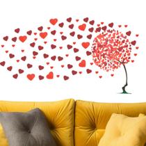 Adesivo de Parede Decoração Árvore da Vida e do Amor Coração - Imaginart