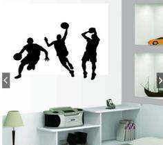 Adesivo De Parede Decoração Esporte Jogadores Basquete Adesivo De Parede Decoração Esporte Jogadores Basquete