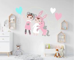 Adesivo De Parede Decoração Quarto De Meninas Boneca Mitoo