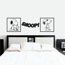 Adesivo De Parede Decoração Sala Quarto Snoopy Quadrinhos