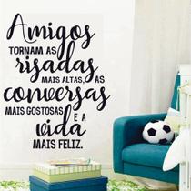 Adesivo de Parede Decorativo Amigos Risada Vida Mais Feliz Adesivo de Parede Decorativo Amigos Risada Vida Mais Feliz