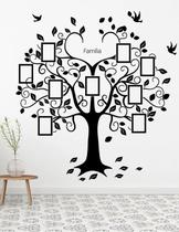 Adesivo de Parede Decorativo Árvore Genealógica Fotos Da Família - Decore