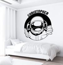 Adesivo de parede decorativo astronauta infantil