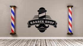 Adesivo de parede decorativo barbearia, cabeleireiro