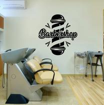 Adesivo de parede decorativo barbearia, cabeleireiro