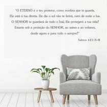 Adesivo De Parede Decorativo Bíblico Salmos 121 -50Cmx100Cm - Sempre Viva Home Decor