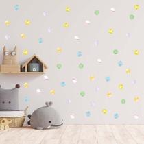 Adesivo De Parede Decorativo Bolinhas De Gude Mármore