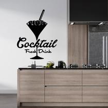 Adesivo de parede decorativo cocktails, drink, bar e bebidas