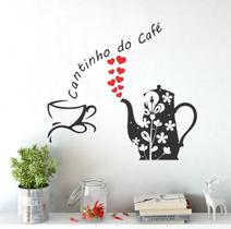 Adesivo De Parede Decorativo Decal Cantinho Do Café Com Bule Adesivo De Parede Decorativo Decal Cantinho Do Café Com Bule