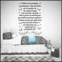Adesivo De Parede Decorativo Decal Frase Oração Anjo Arcanjo ADFRASE-97