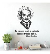 Adesivo De Parede Decorativo Frase Albert Einstein Engraçada