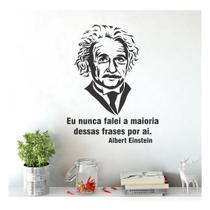 Adesivo De Parede Decorativo Frase Albert Einstein Engraçada