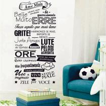 Adesivo de Parede Decorativo Frase Ame mais Erre Grite Sonhe Adesivo de Parede Decorativo Frase Ame mais Erre Grite Sonhe