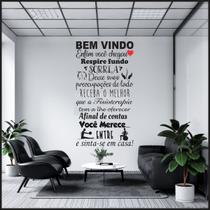 Adesivo De Parede Decorativo Frase Bem Vindo FISIOTERAPIA Adesivo De Parede Decorativo Frase Bem Vindo FISIOTERAPIA