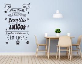 Adesivo De Parede Decorativo Frase Bem vindo Lanchonete Família e Amigos Adesivo De Parede Decorativo Frase Bem vindo Lanchonete Família e Amigos