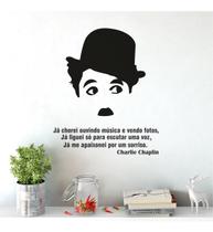 Adesivo De Parede Decorativo Frase Charlie Chaplin