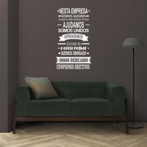 Adesivo De Parede Decorativo Frase Decal Nessa Empresa