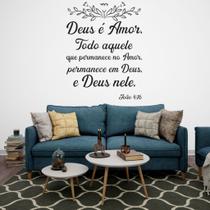 Adesivo De Parede Decorativo Frase Deus é Amor