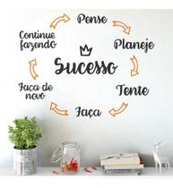 Adesivo De Parede Decorativo Frase Fórmula Do Sucesso