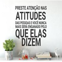 Adesivo De Parede Decorativo Frase Motivacional Atitudes
