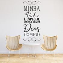 Adesivo De Parede Decorativo Frase Motivacional Minha Vida é Especial