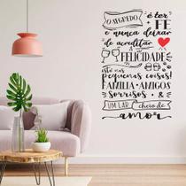 Adesivo De Parede Decorativo Frase Motivacional O Segredo é Ter Fé 80x1.50m