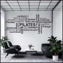 Adesivo De Parede Decorativo Frase Motivacional REGRAS DO PILATES
