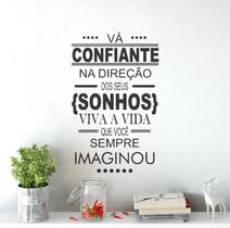 Adesivo De Parede Decorativo Frase Motivacional Sonhos
