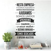 Adesivo De Parede Decorativo Frase Nesta Empresa Adesivo De Parede Decorativo Frase Nesta Empresa