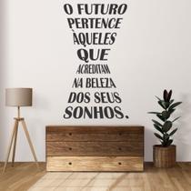 Adesivo De Parede Decorativo Frase O Futuro Pertence
