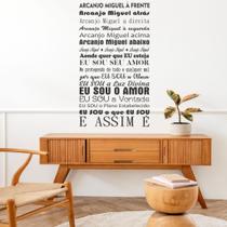 Adesivo De Parede Decorativo Frase Oração Anjo Miguel Adesivo De Parede Decorativo Frase Oração Anjo Miguel