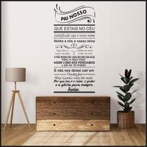 Adesivo De Parede Decorativo Frase Pai Nosso Evangélico
