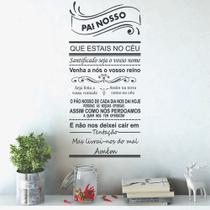 Adesivo De Parede Decorativo Frase Pai Nosso Ornamental